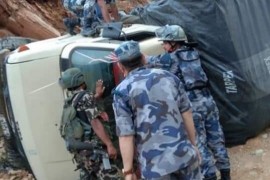 रामेछापमा मतपेटिका बोकेको गाडी दुर्घटना