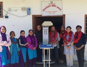 दोगडाकेदारको सिल्लेगडा बर्थिङ इकाइमा बेबी वार्मर मेसिन