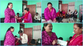 उपप्रमुखले पाउने सुविधाको रकम गरिब विद्यार्थीलाई सहयोग