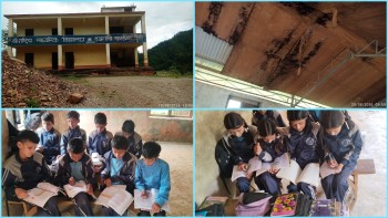 भौतिक पूर्वाधारको अभावमा फाटीगडाका विद्यार्थी, डेस्क–बेञ्चदेखि खानेपानीसम्म समस्या