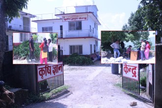 किसानहरुलाई आधा अनुदानमा फलफुलका बोट बितरण