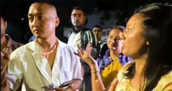 सुशीला कार्कीको राजीनामा माग्दै सुदन गुरुङको समूहद्वारा नाराबाजी