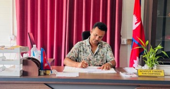 पर्वत फलेबासका वडाध्यक्ष तिवारी कार्यालयबाटै पक्राउ