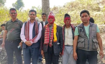 पुर्चाैडी ७ मा माओवादी केन्द्रबाट वडा अध्यक्षका उम्मेद्वार उज्जल सिह साँउद 