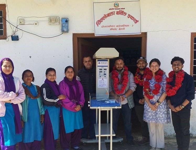 दोगडाकेदारको सिल्लेगडा बर्थिङ इकाइमा बेबी वार्मर मेसिन